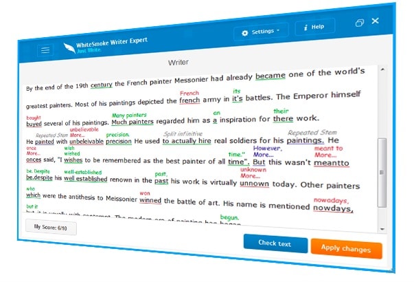 Whitesmoke  - Online Grammar Checker Tools